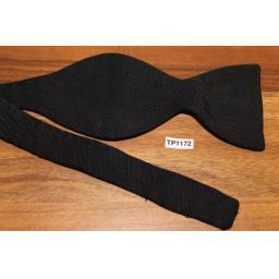 Vintage Akco Classic Black Pre-Tied Bow Tie One Size Fits All