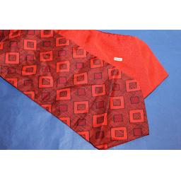 Vintage Red/Black Patterned Cravat Retro Mod