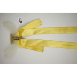 Vintage Lemon Ribbon Bucking Bronco Clip On Western/Cowboy/Kentucky/Square Dance Bow Tie