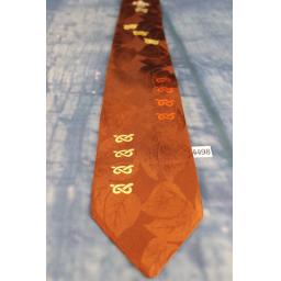 Vintage Resilient Construction Royal Dragoon Guard Brown Jacquard Tie 3.5" Wide