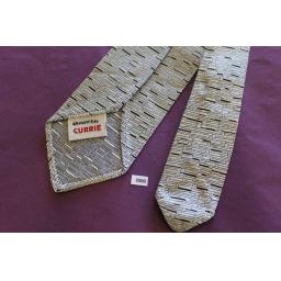 Vintage 1950s/60s Cravat By Currie Silver Black With Sheen 2.5" Wide Tie Narrow/Skinny Jim/Mod