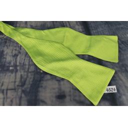 Superb Tommy Hilfiger Bright Green Self Tie Square End Thistle Bow Tie