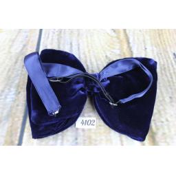 Vintage Fabulous Black Satin Pre-tied Adjustable Bow Tie