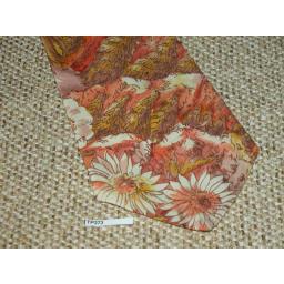 Vintage 1940s/50s Floral Harvest Tie 4.5" Wide Lindyhop/Swing/Zoot Suit