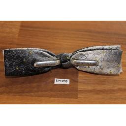 Vintage Shades of Grey Square End Clip On Bow Tie