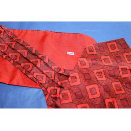 Vintage Red/Black Patterned Cravat Retro Mod