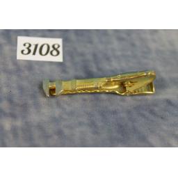 Vintage Gold & Silver Metal Tie Clip Adjustable Wrench Spanner Mechanic