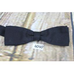 Vintage Classic Black Grosgrain Pre-Tied Bow Tie Adjusts to Fit All Sizes