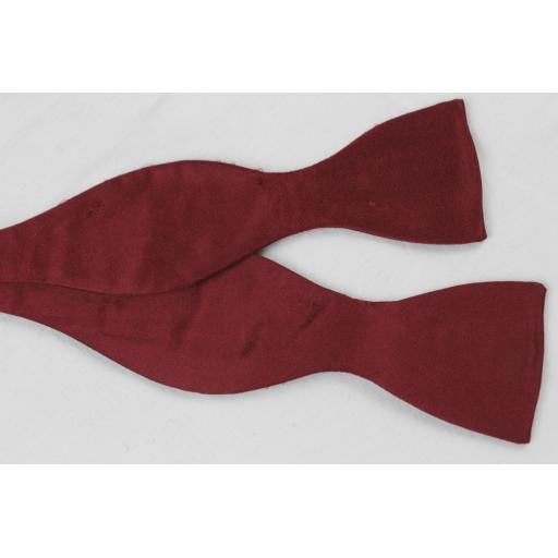 Burgundy Self Tie Adjustable Thistle Bow Tie